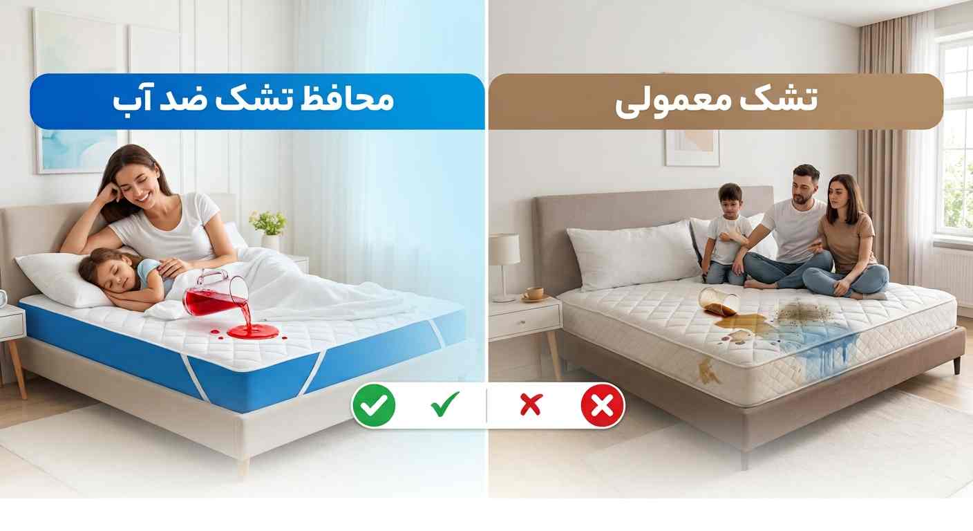 محافظ تشک ضد آب بهتر است یا معمولی؟