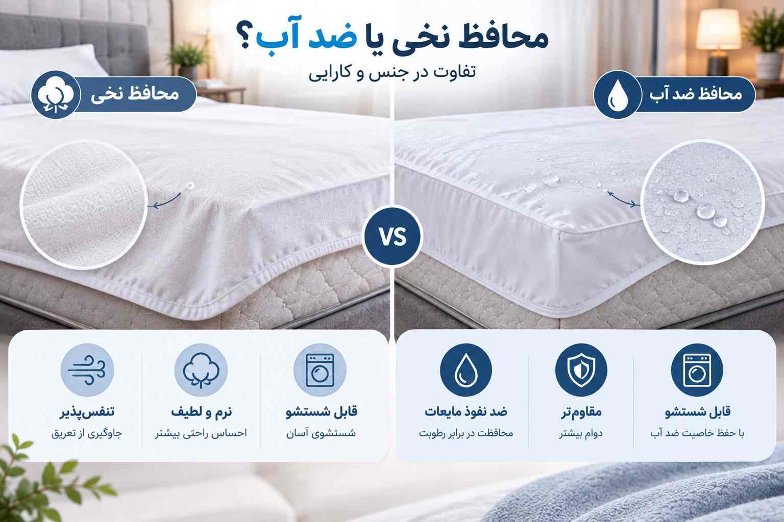 محافظ نخی با محافظ ضد آب چه تفاوتی دارد؟